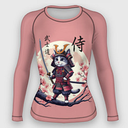 Рашгард женский Kitten samurai - bushido ai art, цвет: 3D-принт