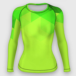 Рашгард женский Кислотная геометрия лайм, цвет: 3D-принт