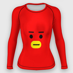Рашгард женский BT21 Tata, цвет: 3D-принт