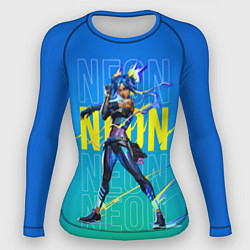 Рашгард женский Neon Valorant, цвет: 3D-принт