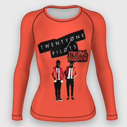 Рашгард женский Twenty one pilots emotional roadshow, цвет: 3D-принт
