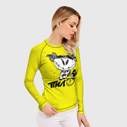 Рашгард женский Пилот рок группа, цвет: 3D-принт — фото 2