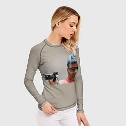 Рашгард женский Стрелок Юсуф Дикеч на Олимпиаде во франции, цвет: 3D-принт — фото 2