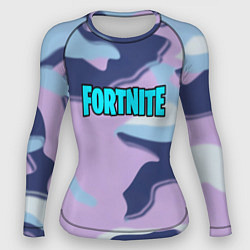 Рашгард женский Fortnite camo steel, цвет: 3D-принт