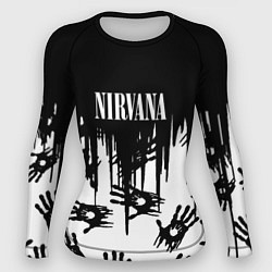 Рашгард женский Nirvana rok hand, цвет: 3D-принт