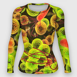 Рашгард женский Вирусы текстура, цвет: 3D-принт