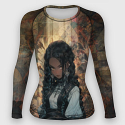 Рашгард женский Темнокожая красавица, цвет: 3D-принт