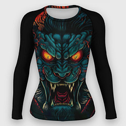 Рашгард женский Демон химера, цвет: 3D-принт