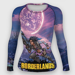 Рашгард женский Borderlands вооружение, цвет: 3D-принт