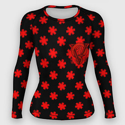 Рашгард женский Bullet for my valentine pattern, цвет: 3D-принт
