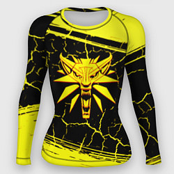 Рашгард женский Ведьмак трещины текстура, цвет: 3D-принт
