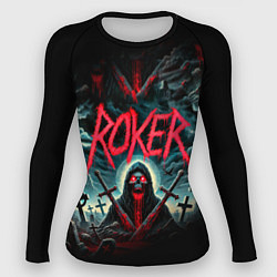 Рашгард женский Roker - blood in the ground, цвет: 3D-принт