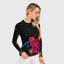 Рашгард женский Psychedelic abstract art, цвет: 3D-принт — фото 2