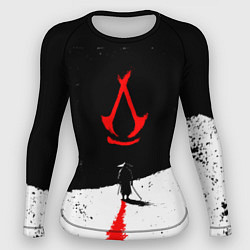 Рашгард женский Assassins creed shadows - самурай, цвет: 3D-принт