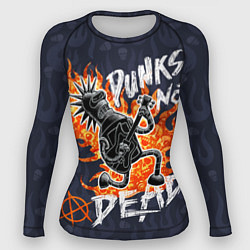 Рашгард женский Панк рок с Бендером из Футурамы на металле, цвет: 3D-принт