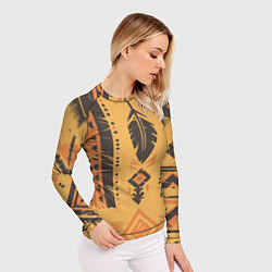 Рашгард женский Прикид индейца, цвет: 3D-принт — фото 2