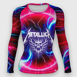 Рашгард женский Metallica - neon glow, цвет: 3D-принт