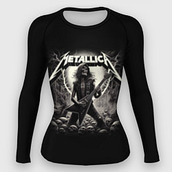 Рашгард женский Metallica - guitar solo, цвет: 3D-принт