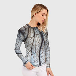 Рашгард женский Прожилки растения, цвет: 3D-принт — фото 2
