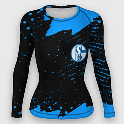 Рашгард женский Schalke 04 fc blue color, цвет: 3D-принт