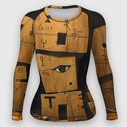 Женский рашгард Глаза в каменных домах