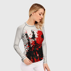 Рашгард женский Дэдпул брызги, цвет: 3D-принт — фото 2