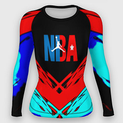 Рашгард женский NBA краски геометрия, цвет: 3D-принт