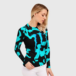 Рашгард женский Monster energy камуфляж голубой, цвет: 3D-принт — фото 2