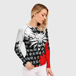 Рашгард женский Ведьмак япония краски, цвет: 3D-принт — фото 2