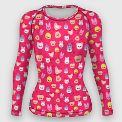 Рашгард женский Skzoo pattern pink, цвет: 3D-принт