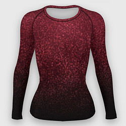 Рашгард женский Амарантовый градиент крошка, цвет: 3D-принт