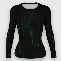 Женский рашгард Color black green