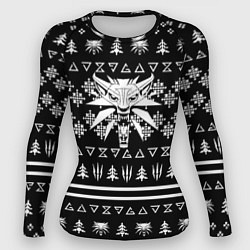 Рашгард женский Ведьмак паттерн текстура, цвет: 3D-принт