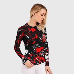 Рашгард женский Arsenal краски текстура, цвет: 3D-принт — фото 2