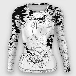 Женский рашгард Тоттенхэм черно белые краски