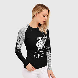 Рашгард женский Liverpool hexagon, цвет: 3D-принт — фото 2