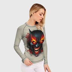 Рашгард женский Огенный Бэтмент, цвет: 3D-принт — фото 2