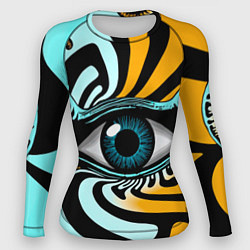 Рашгард женский Глаз - психоделика, цвет: 3D-принт