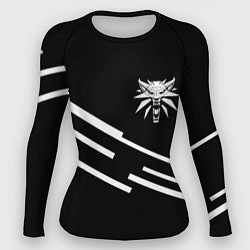 Рашгард женский Ведьмак лого геометрия, цвет: 3D-принт
