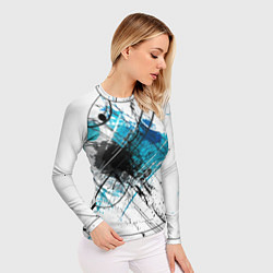 Рашгард женский Абстракция цвета, цвет: 3D-принт — фото 2