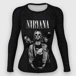 Рашгард женский Nirvana kurt krist dave, цвет: 3D-принт