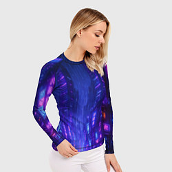 Рашгард женский Одинокий город неона, цвет: 3D-принт — фото 2