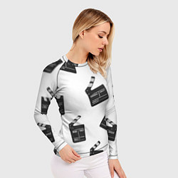 Рашгард женский Съёмочная хлопушка, цвет: 3D-принт — фото 2