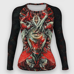 Женский рашгард Doom постер к игре