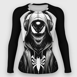 Рашгард женский Venom black, цвет: 3D-принт