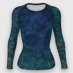 Женский рашгард Абстракция - marine camouflage
