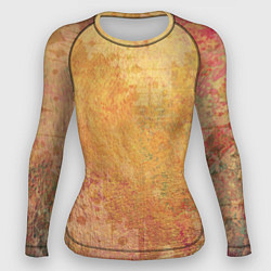 Женский рашгард Абстракция - red and yellow spots