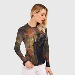 Рашгард женский Бронированный охотник на драконов, цвет: 3D-принт — фото 2