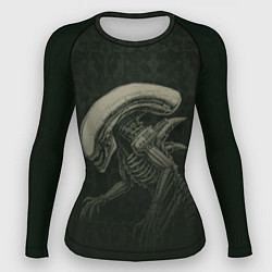 Рашгард женский Ксеноморф во мраке, цвет: 3D-принт
