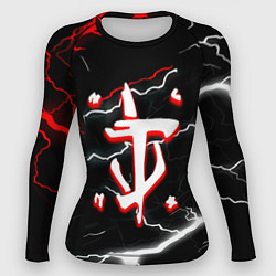 Рашгард женский Doom шторм текстура, цвет: 3D-принт